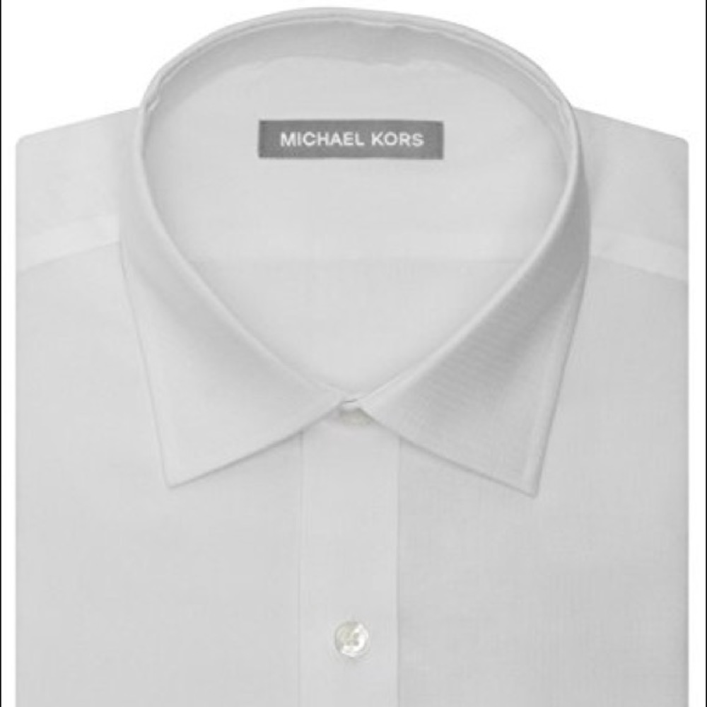 Michael Kors White Button-Down Dress Shirt